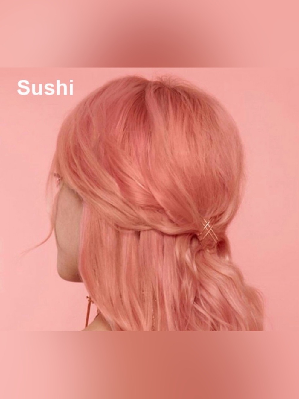 Lime Crime Sushi Warm Peach Hair Color Duo Tints - Picture 2 of 3